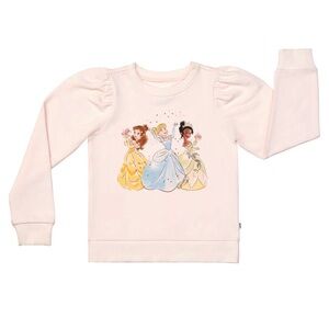 Little Sleepies Disney Princesses Puff Sleeve Crewneck Sweater Size 5